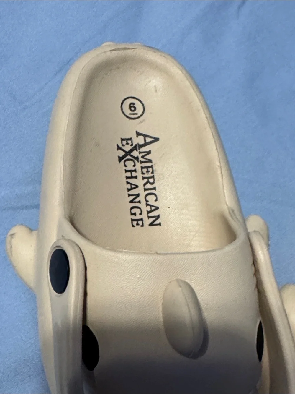 American Exchange Beige Shark Clog Sandals for Kids